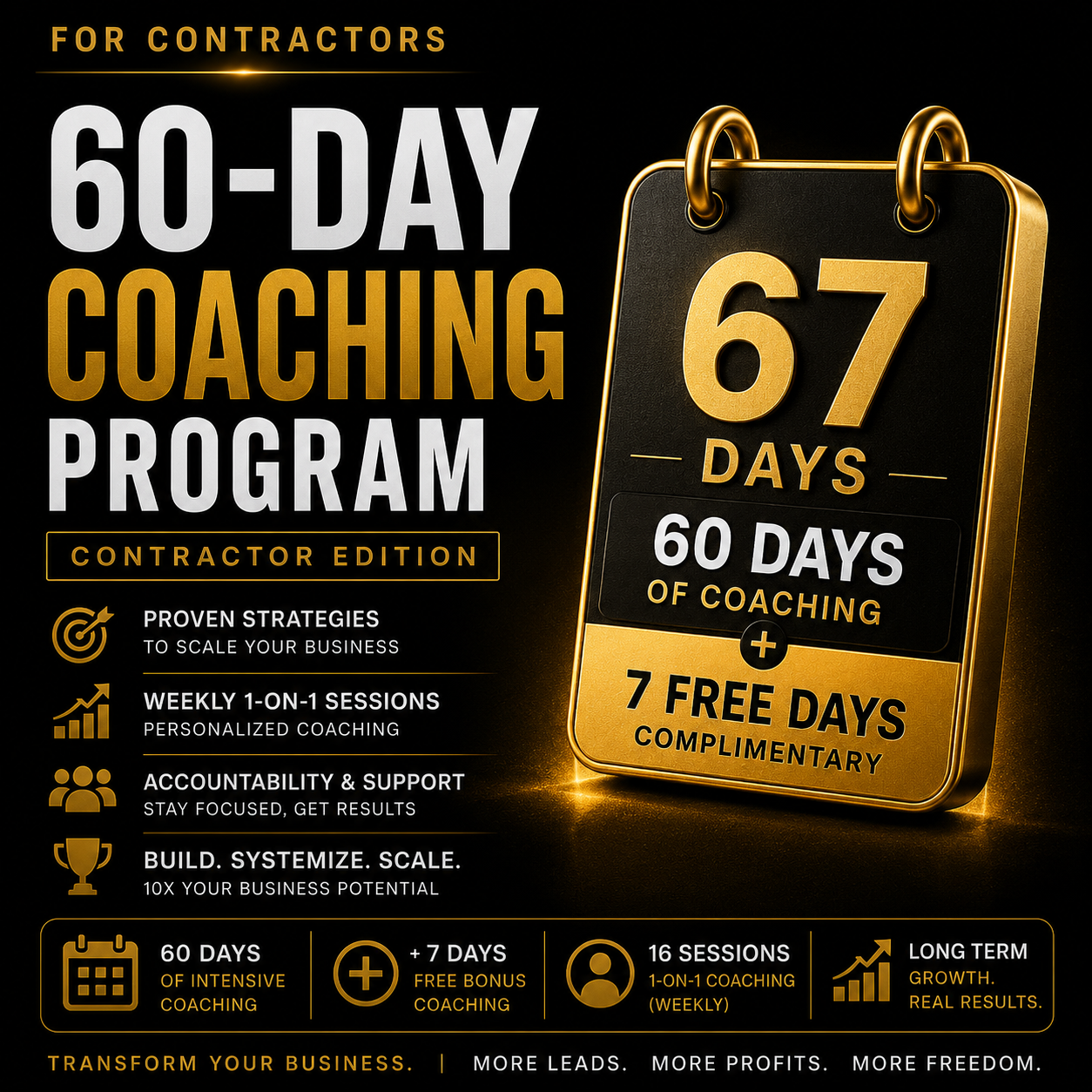 60-Day Coaching Program — Contractor Edition